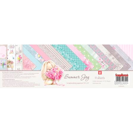 Набор бумаги 30,5х30,5 см Scrapberrys "Летняя Радость"