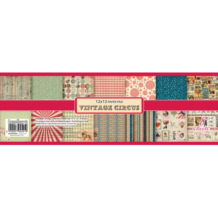 Набор бумаги 30,5х30,5 см Scrapberrys " Старый цирк"