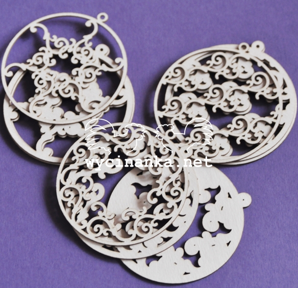 Вырубные элементы из чипборда "Назад в винтаж", шары (389)