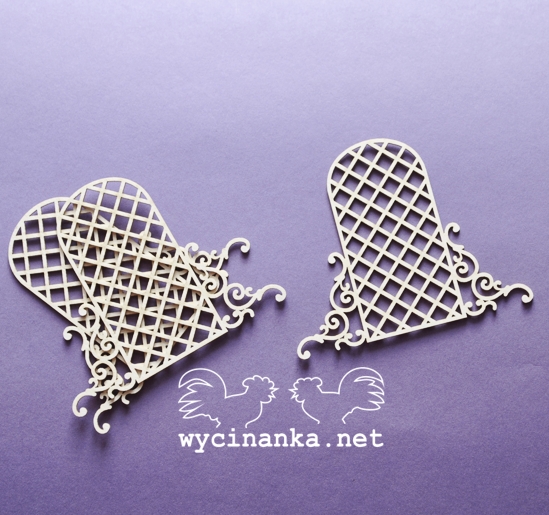 Вырубные элементы из чипборда "Беседки 3 шт"