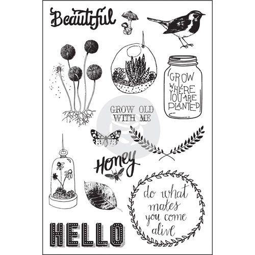 Набор резиновых штампов Prima "Forever Green "