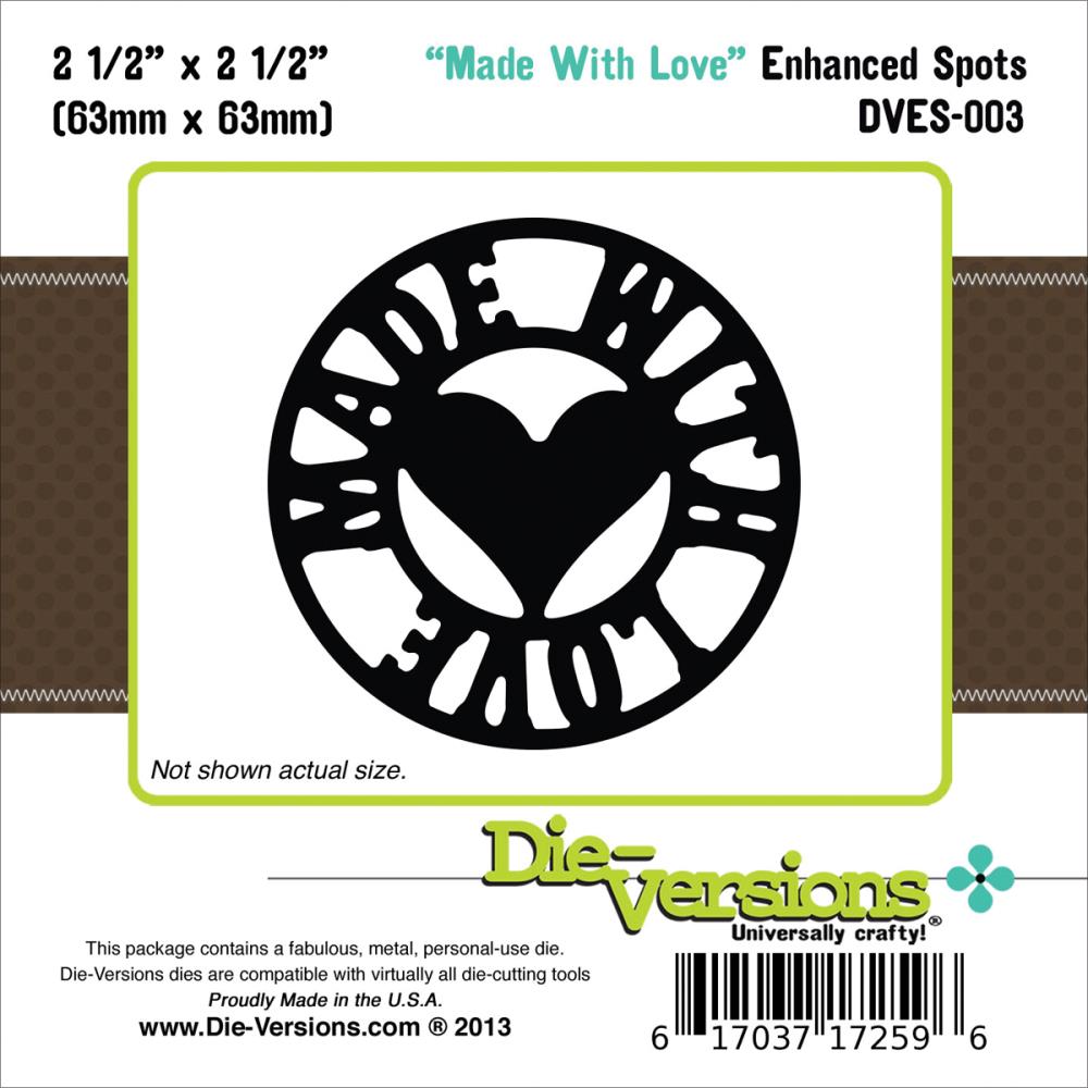 Нож для вырубки Die-Versions "Made With Love"