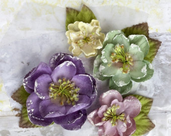 Набор тканевых цветов Prima "Tatiana". Victorian