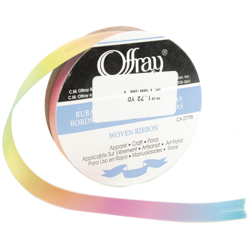 Лента Offray "Радужные солнечные лучи", 2,2 см
