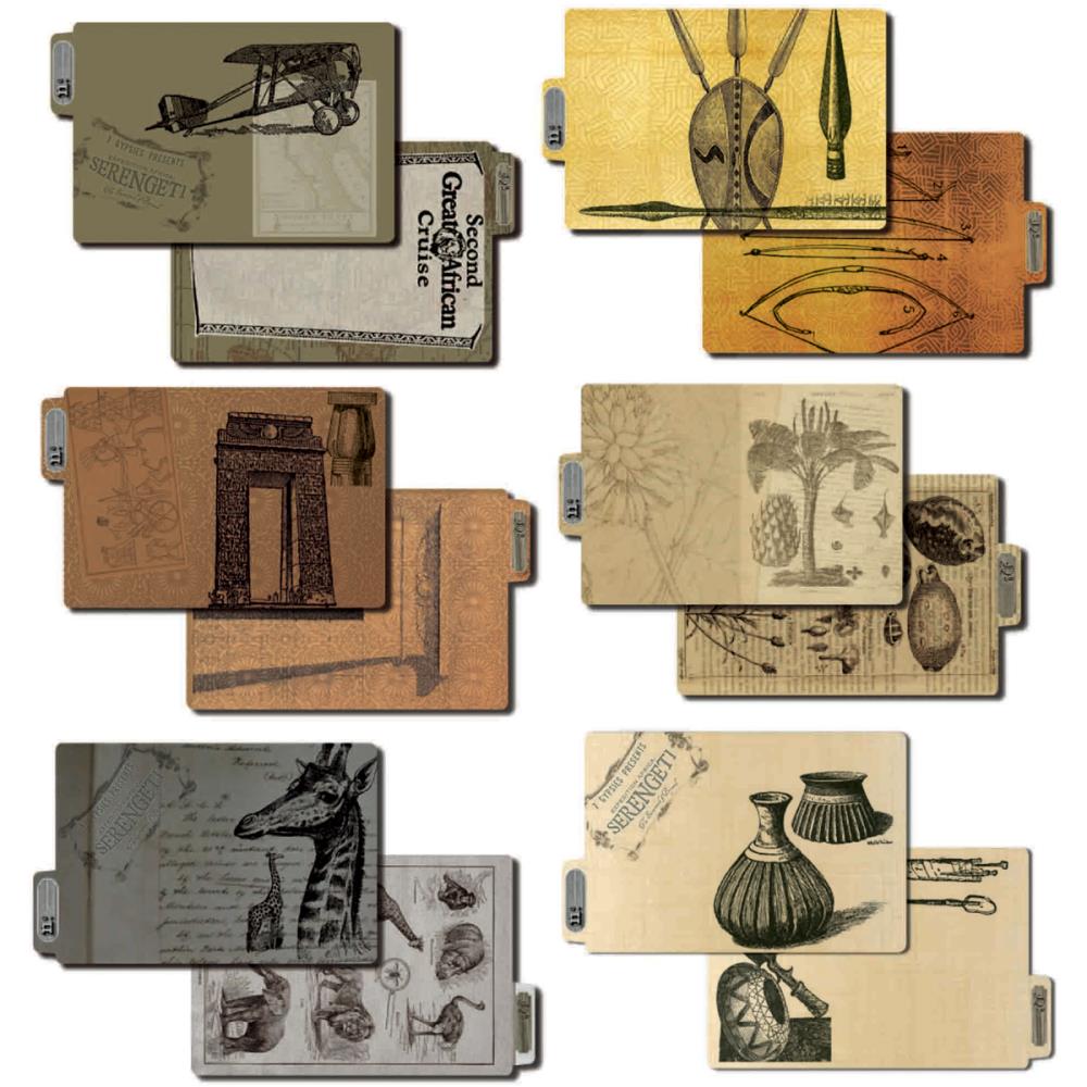 Набор ATC карточек 7 Gypsies "Serengeti"