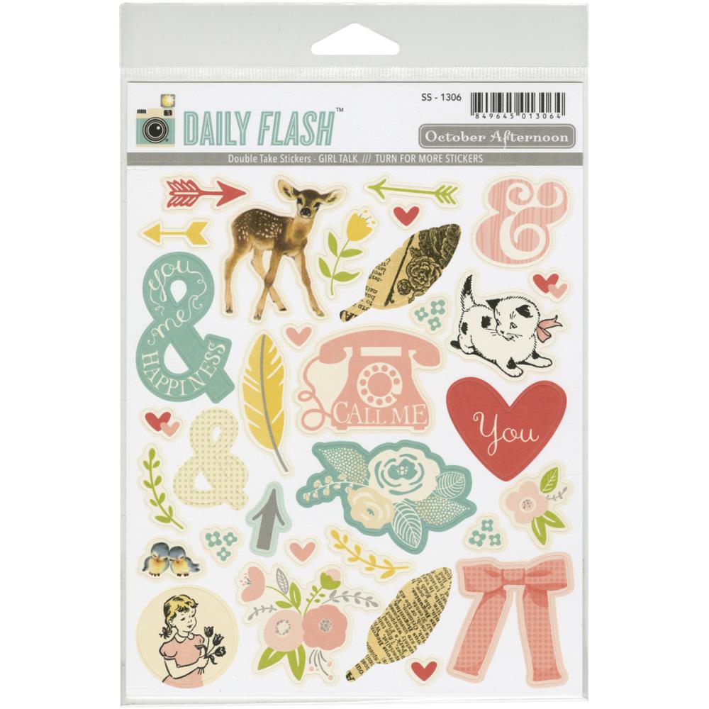 Наклейки October Afternoon "Daily Flash Girl"