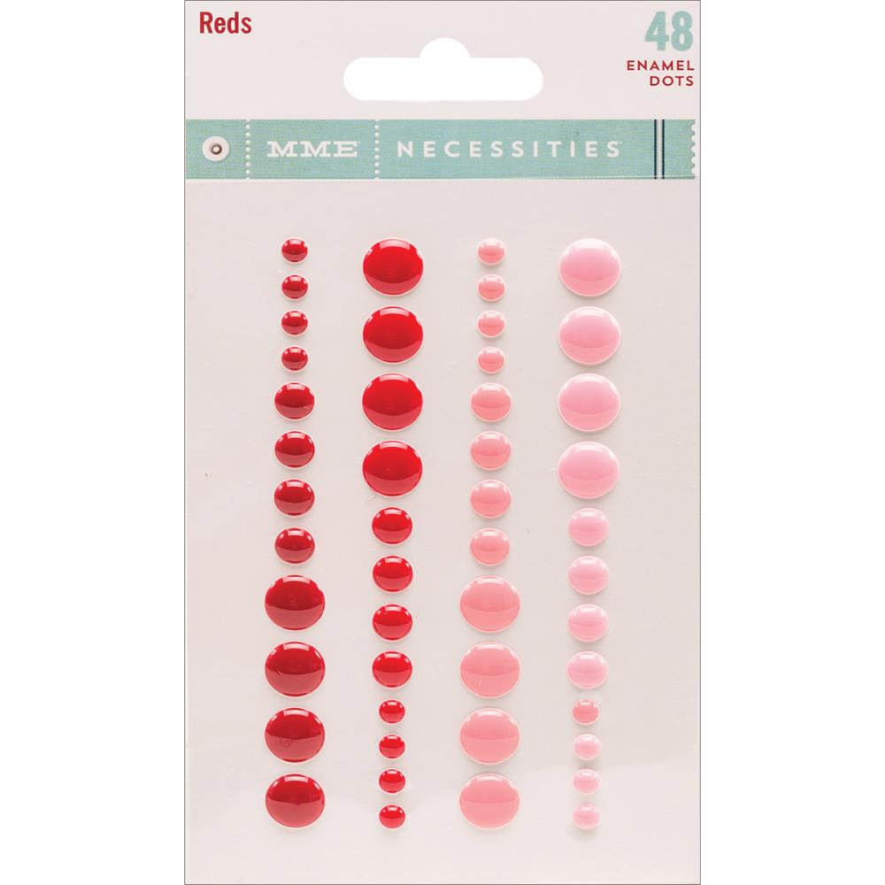 Эмальные точки My Minds Eye "Necessities ", красный