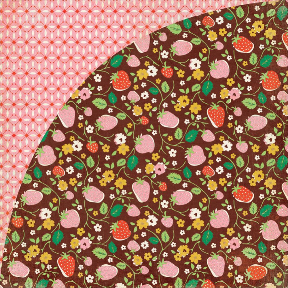 Двустороняя бумага Basic Grey "Herbs & Honey",Strawberry (BG91)