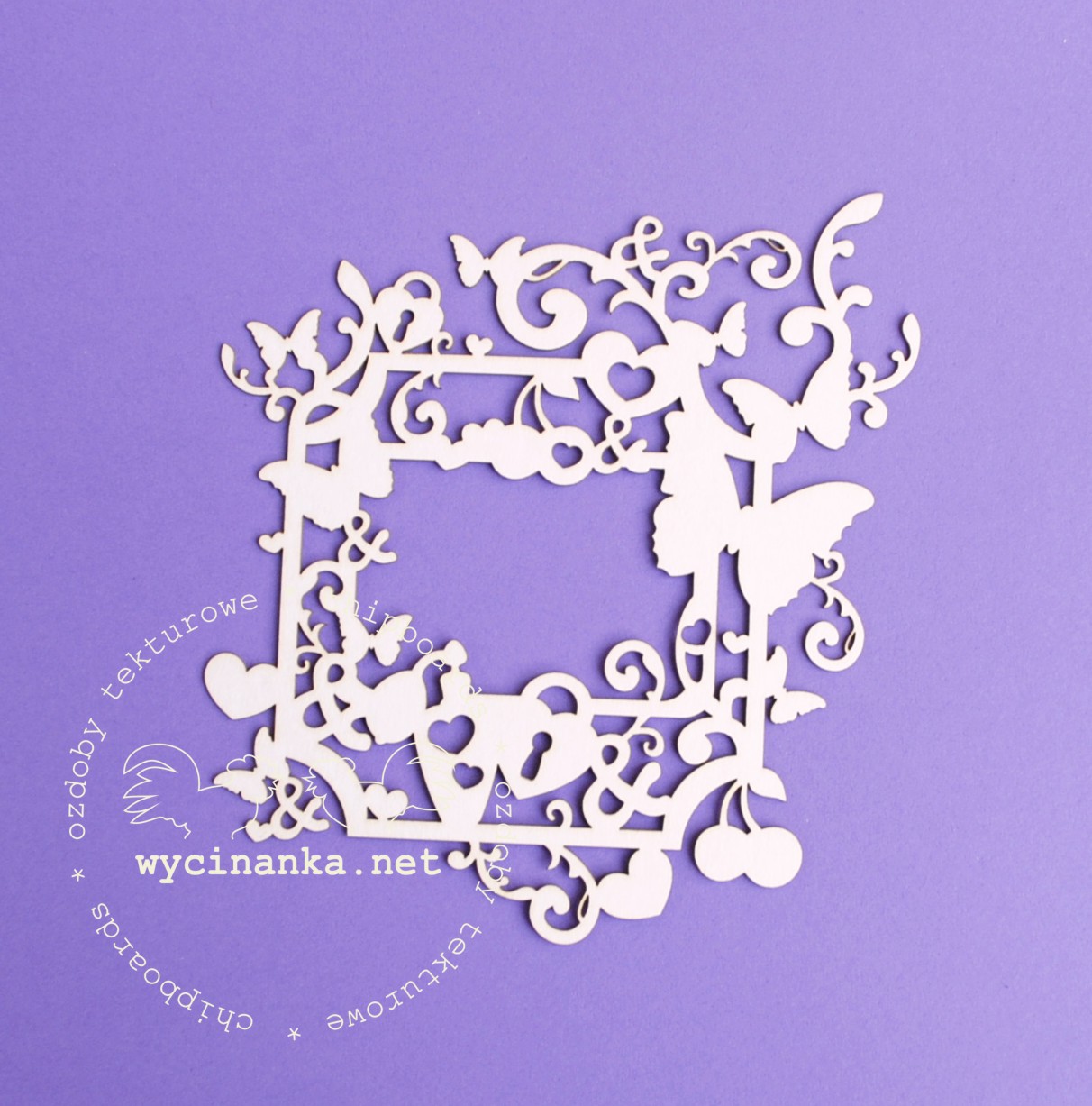 Вырубные элементы из чипборда "Рамка Маленькая принцесса" (197)