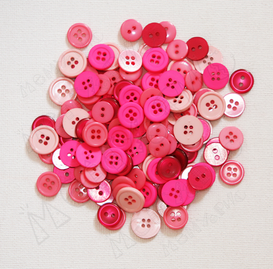 Набор пуговиц "Розовый"