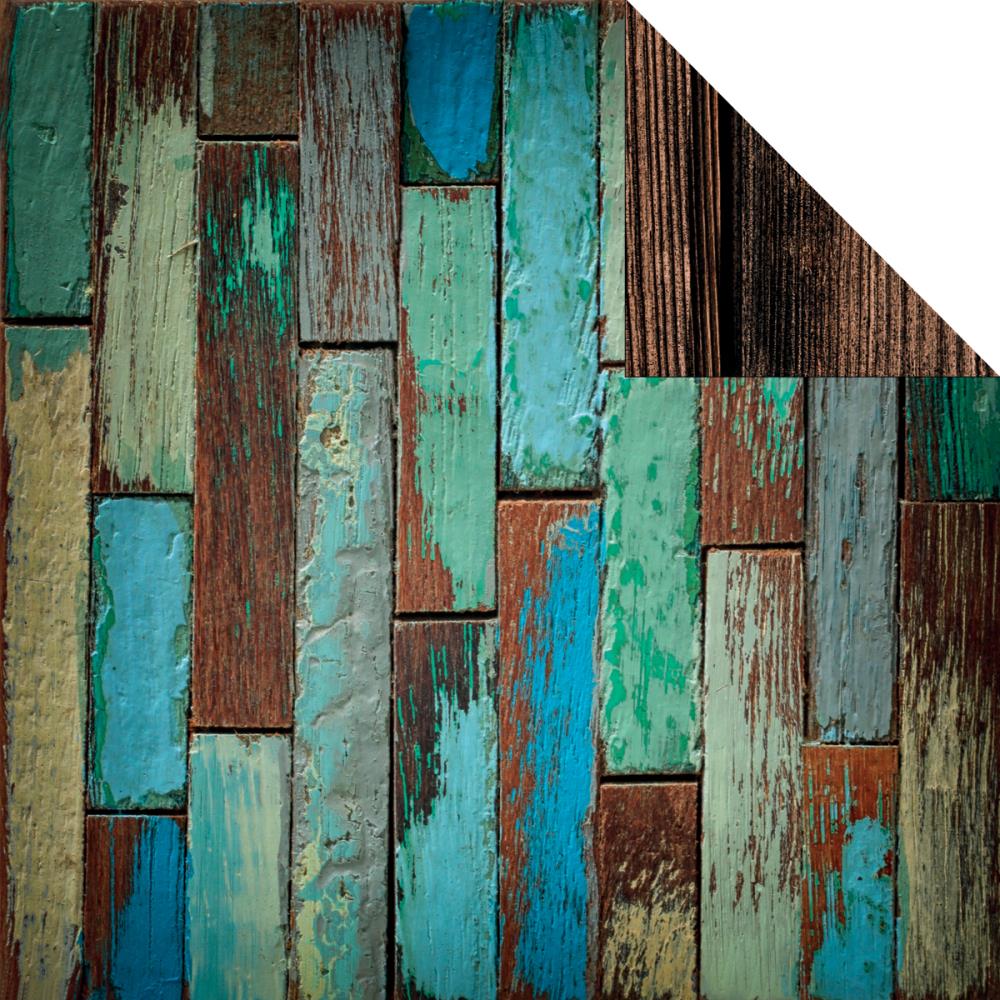 Двусторонняя бумага Kaisercraft "Base Coat", окрашенное дерево (Kaiser290)