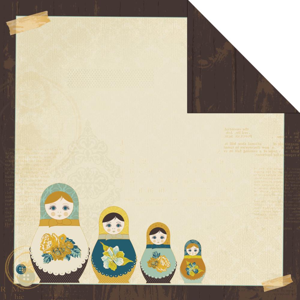 Двусторонняя бумага Kaisercraft "Hidden Treasures "Rummage (Kaiser319)