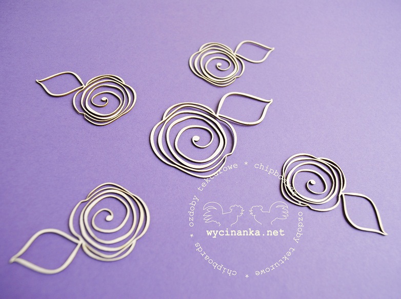 Вырубные элементы из чипборда "Розариум", розы(48)