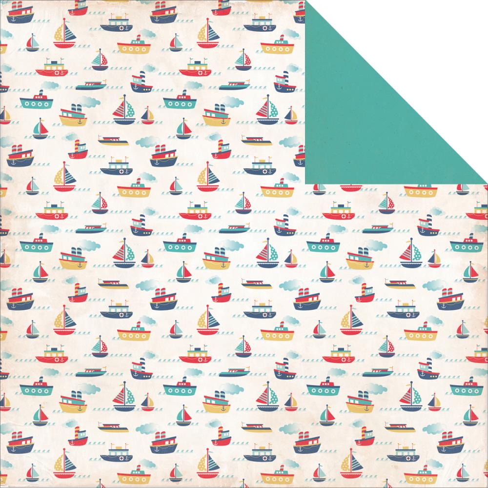Двусторонняя бумага Carta Bella "Rough & Tumble"Floating Boats (CBL29)