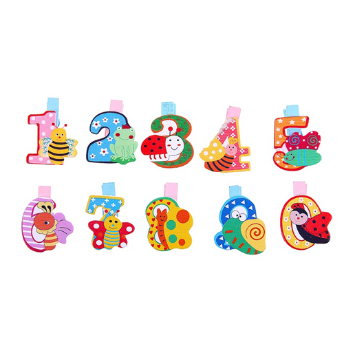 Деревянные прищепки Артузор "Весёлый счёт"