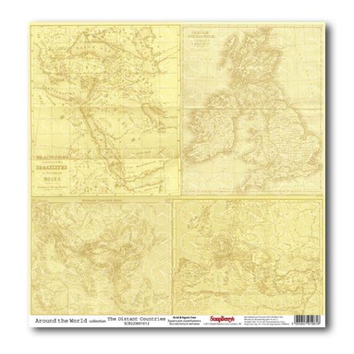 Бумага Scrapberrys "Вокруг Света", Дальние страны (SB155)