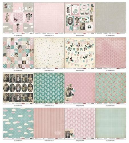 Набор бумаги 30 х30 см Scrapberrys "Забытые мечты"