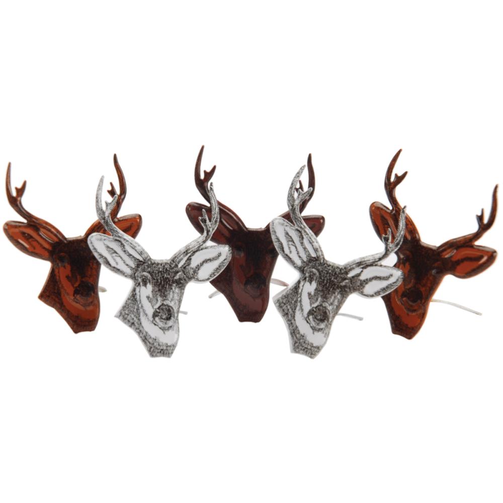 Набор фигурных брадс Eyelet Outlet "Оленьи головы"