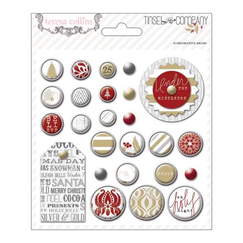 Набор брадс Teresa Collins "Tinsel & Company"