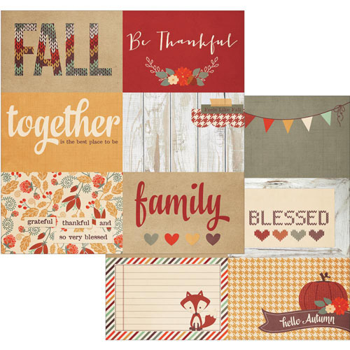 Двусторонняя бумага Simple Stories "Sweater Weather" Cards (SS116)