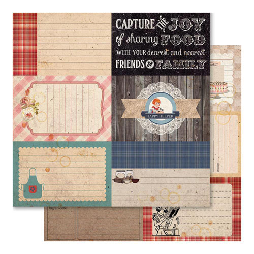 Двусторонняя бумага Ruby Rock-It "Country Cookin" Thirds (RR75)