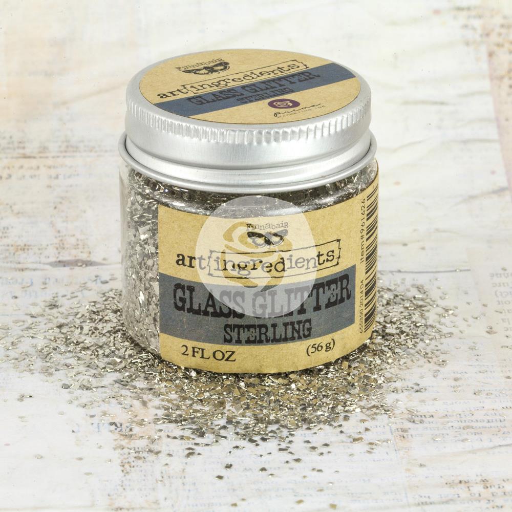 "Стеклянные" блёстки Prima "Art Ingredients" , цвет серебряный