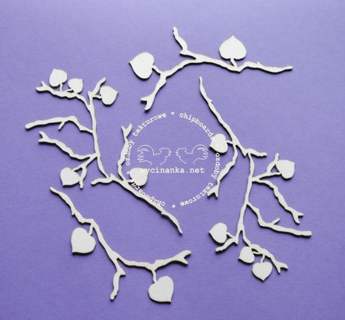 Вырубные элементы из чипборда "Ветки лозы" (40)