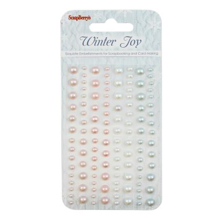 Набор полубусин Scrapberrys "Зимнее утро"
