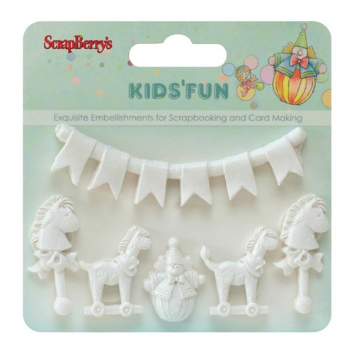 Набор объемных украшений Scrapberrys "Забава 2"