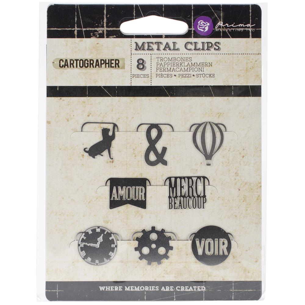 Набор фигурныхх клипс Prima "Cartographer"