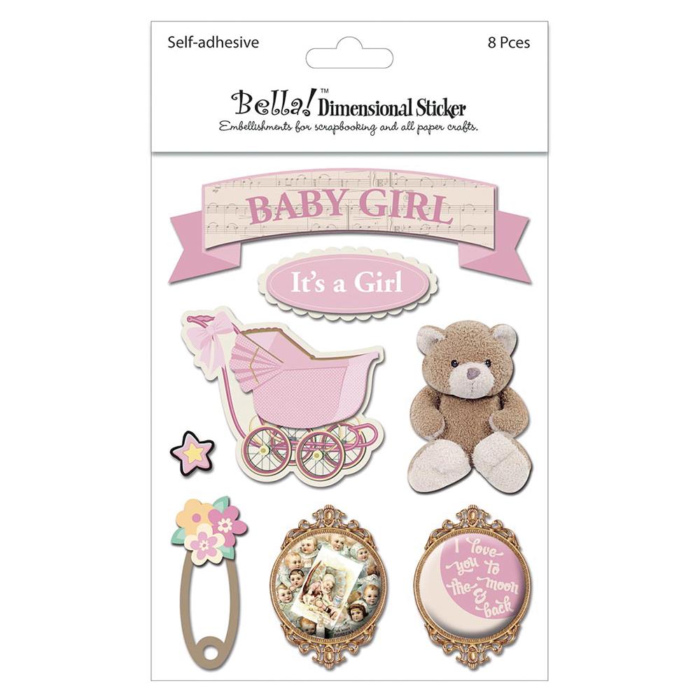 Объёмные наклейки Ruby Rock-It /Bella! "Baby Girl"