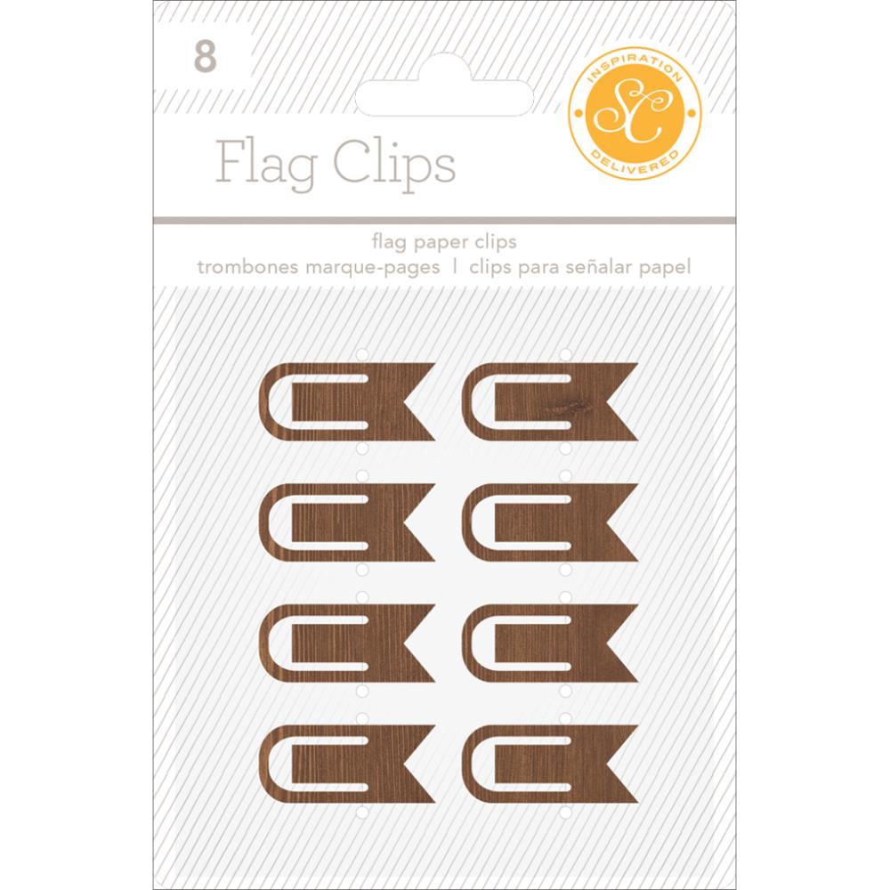 Клипсы-флажки Studio Calico ,коричневый