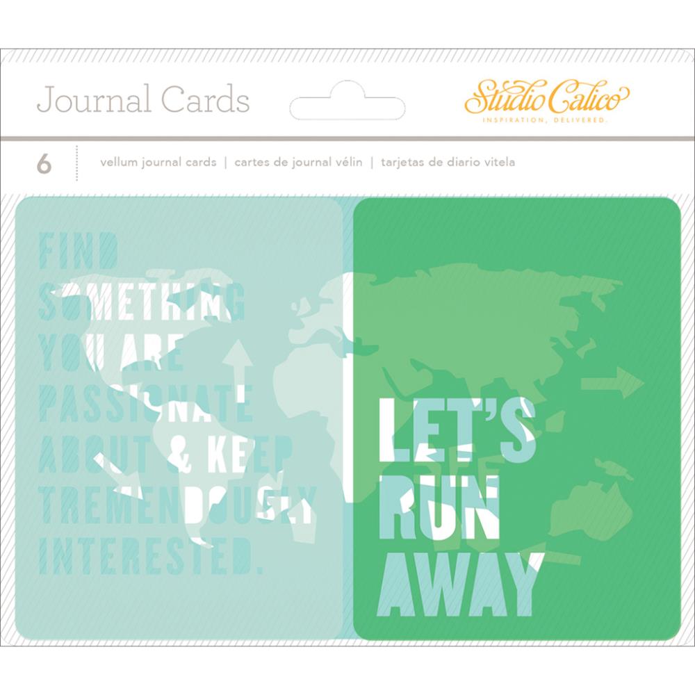 Набор карточек из веллума Studio Calico "Wanderlust"