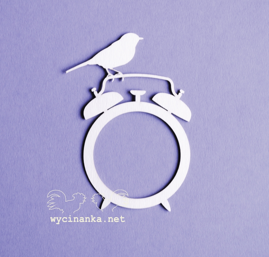 Вырубные элементы из чипборда "На рассвете", рамка-будильник (277)