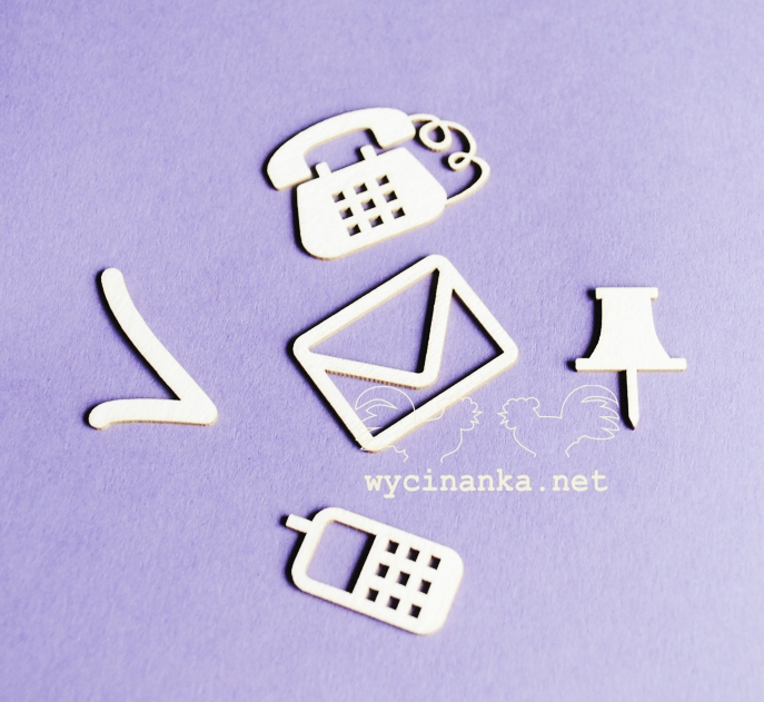 Вырубные элементы из чипборда "Офисный набор" (290-1)