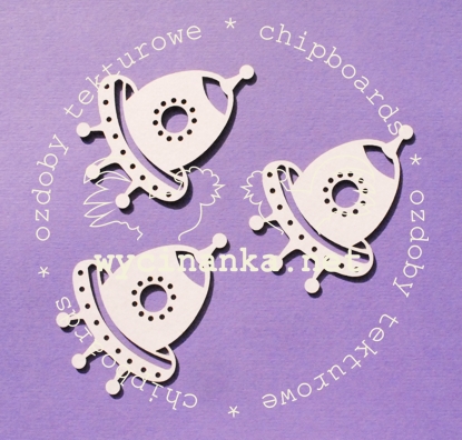 Вырубные элементы из чипборда "Маленький исследователь" , ракеты (292)