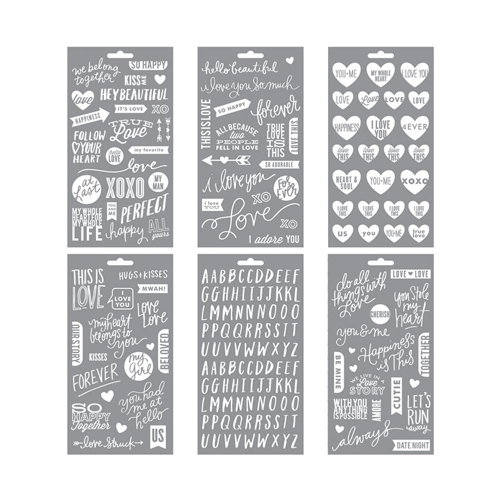 Наклейки на прозрачной основе Me & My Big Ideas "True Love"