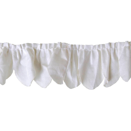 Лента Maya Road сосборенная с фестонным краем "Античный кремовый"