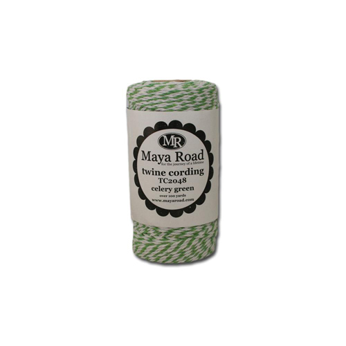 Шнур двухцветный Maya Road, цвет сельдерей/зелёный