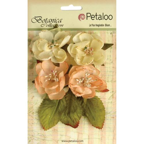 Набор цветов Petaloo "Botanica Blooms",персиковый