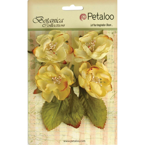 Набор цветов Petaloo "Botanica Blooms",мягкий желтый
