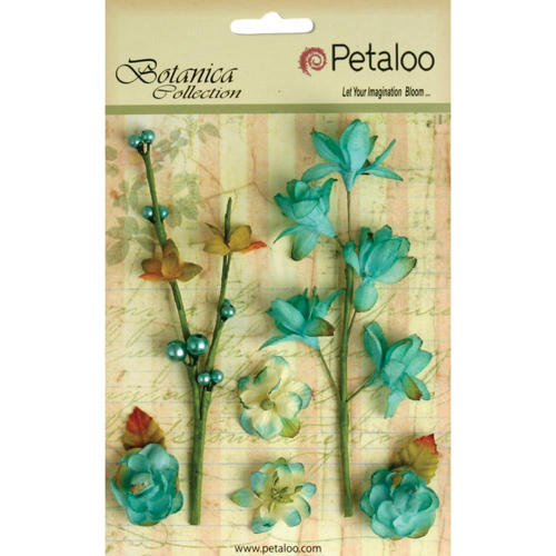 Набор веточек Petaloo "Botanica Floral",бирюзовый