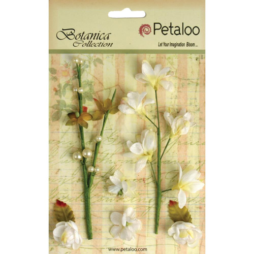Набор веточек Petaloo "Botanica Floral",белый
