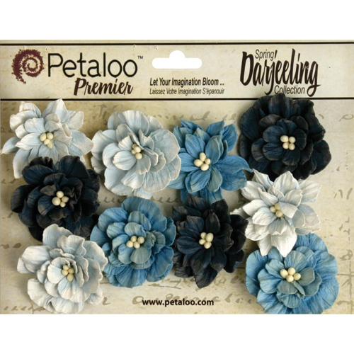 Набор цветов Petaloo "Darjeeling", голубой