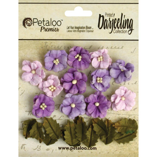 Набор цветов Petaloo "Darjeeling Petite", фиолетовый