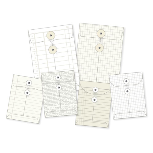 Набор ковертиков Simple Stories "DIY", белый