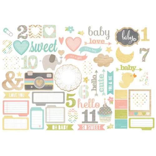 Набор картонной вырубки Simple Stories "Hello Baby"