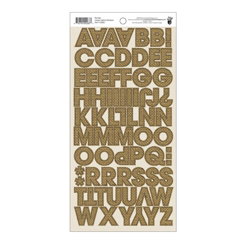Наклейки с алфавитом Fancy Pants "Burlap & Bouquets" 15 х 30 см