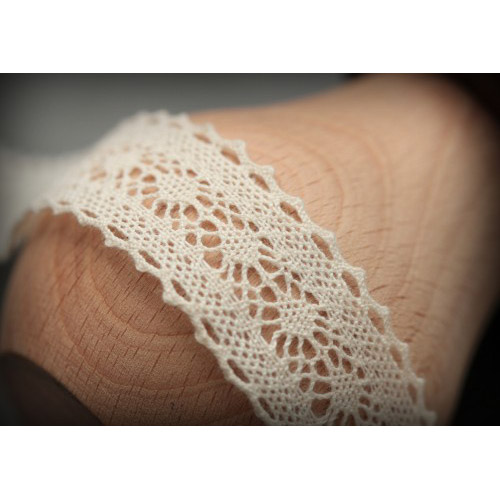 Кружево-намотка 2 метра Scrapberrys 2,4 см, цвет белый