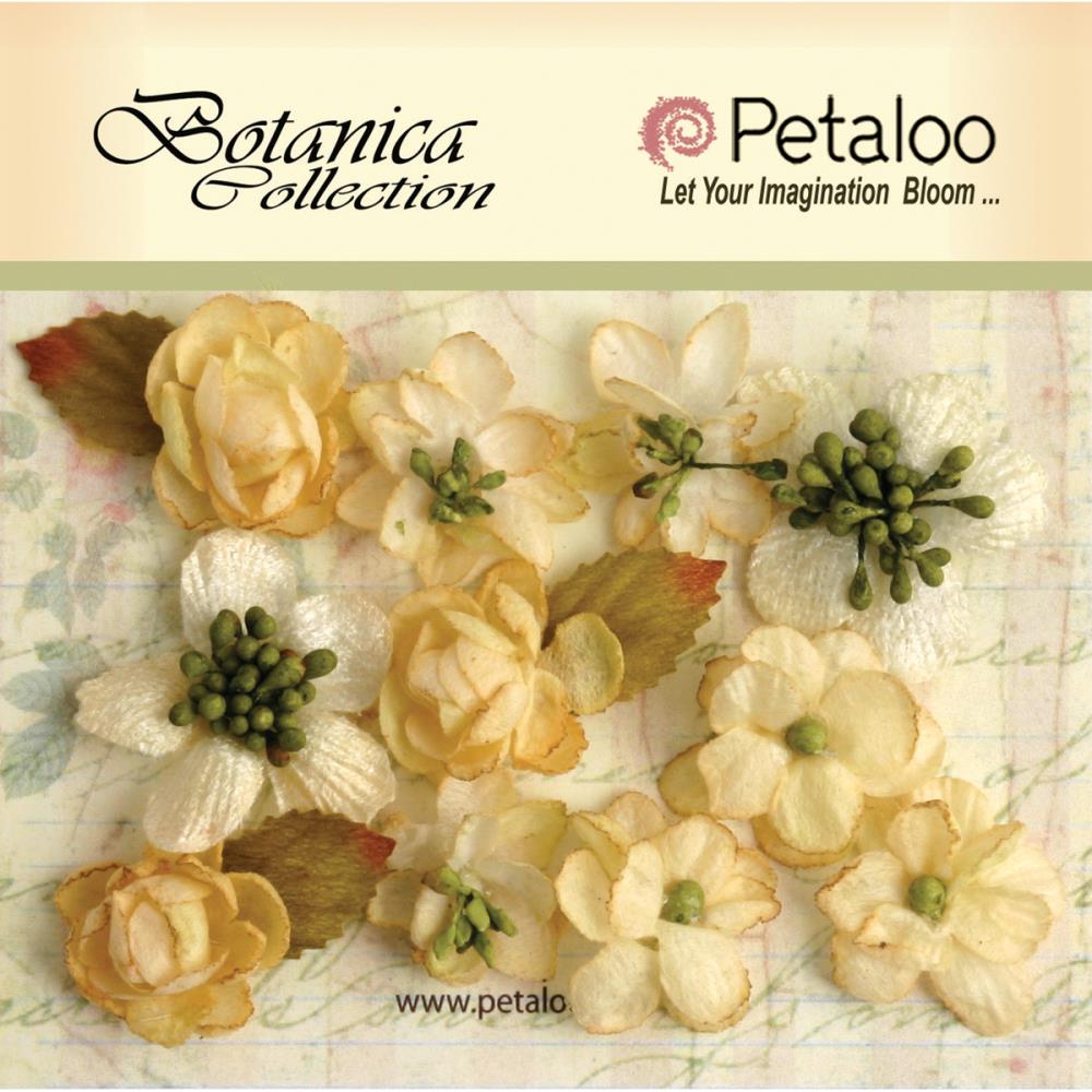 Набор цветов Petaloo "Botanica Minis", айвори